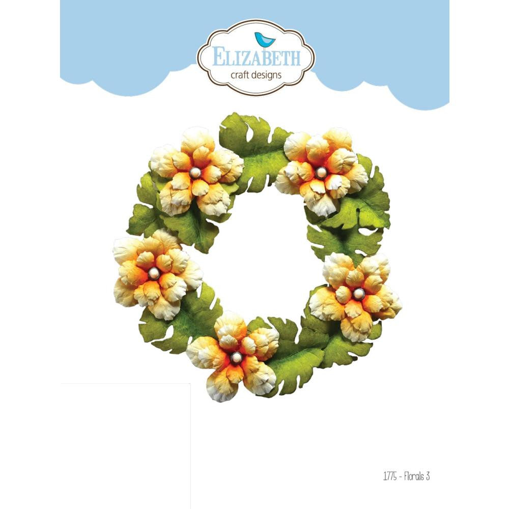 Juego de 3 troqueles florales Elizabeth Craft